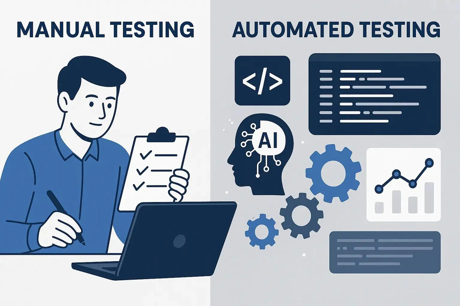 Comparison of manual software testing and automated browser testing