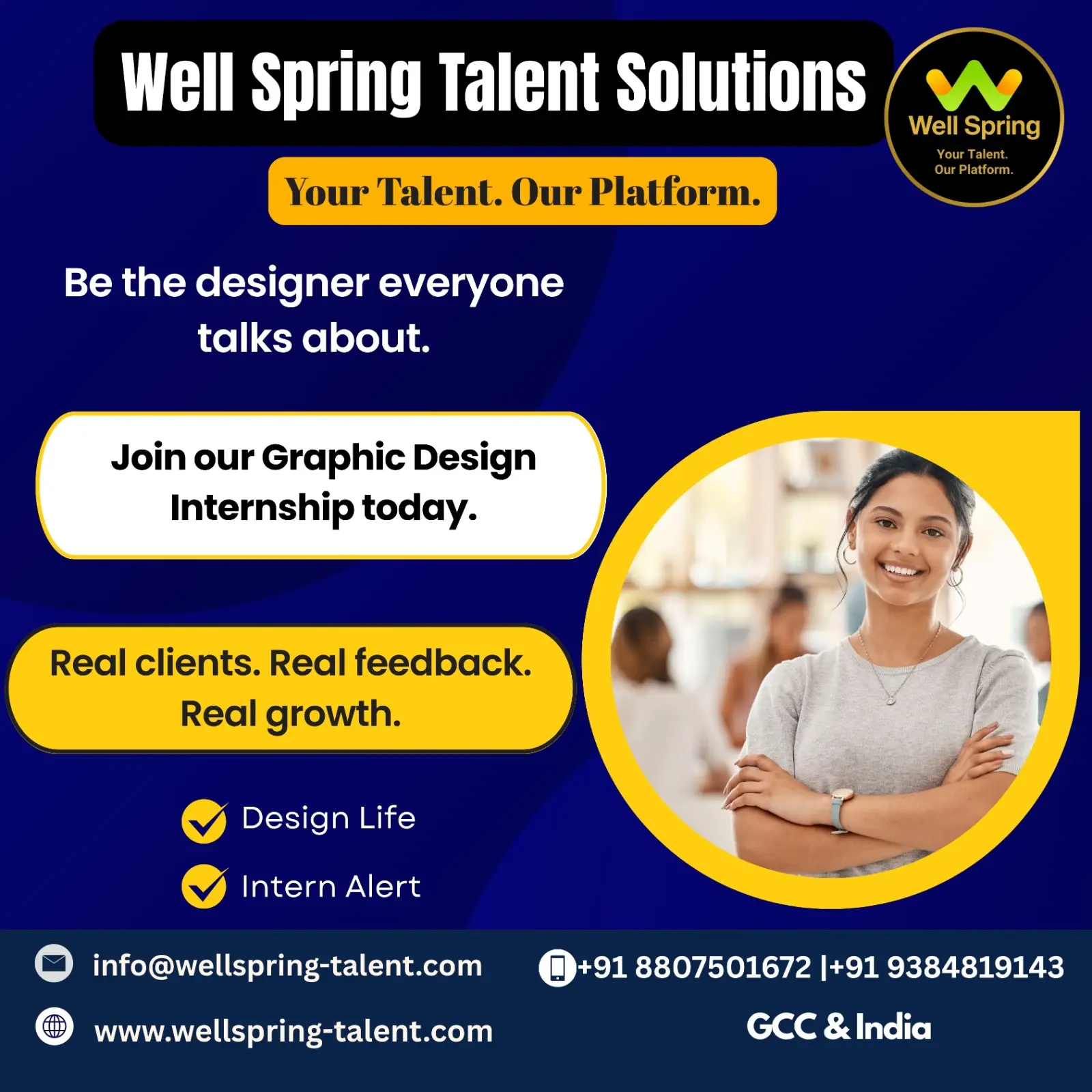 Graphic design workshop at Wellspring Talent