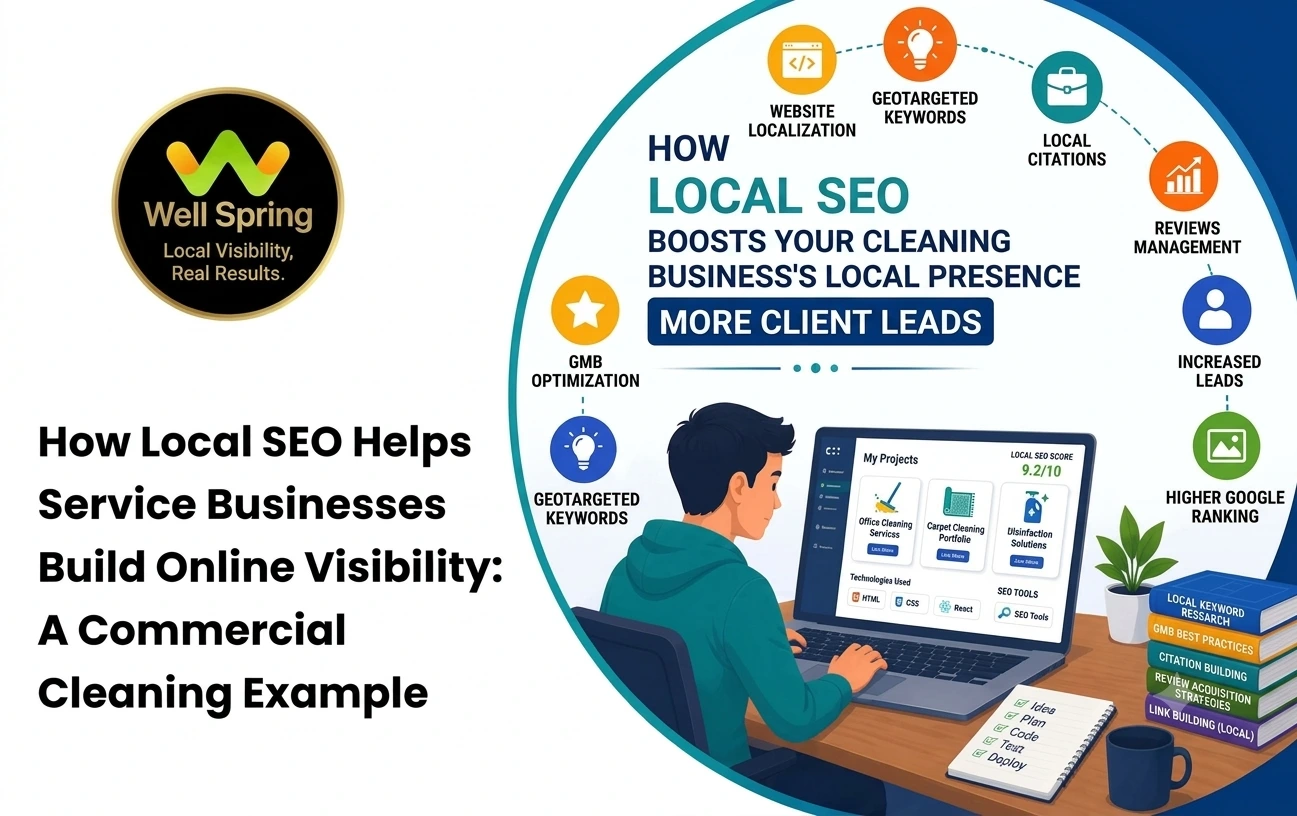 How Local SEO Helps Service Businesses Build Online Visibility: A Commercial Cleaning Example