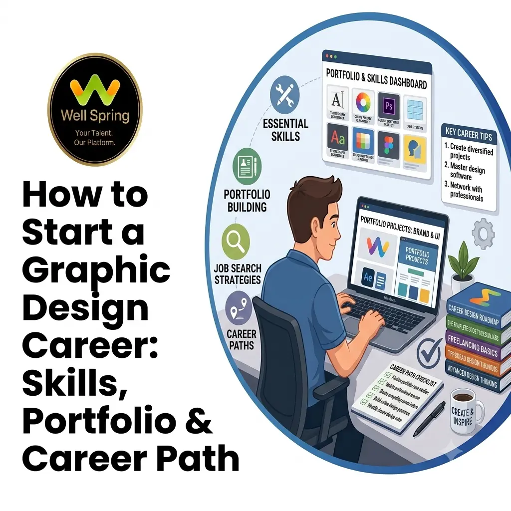 How to Start a Graphic Design Career: Skills, Portfolio & Career Path