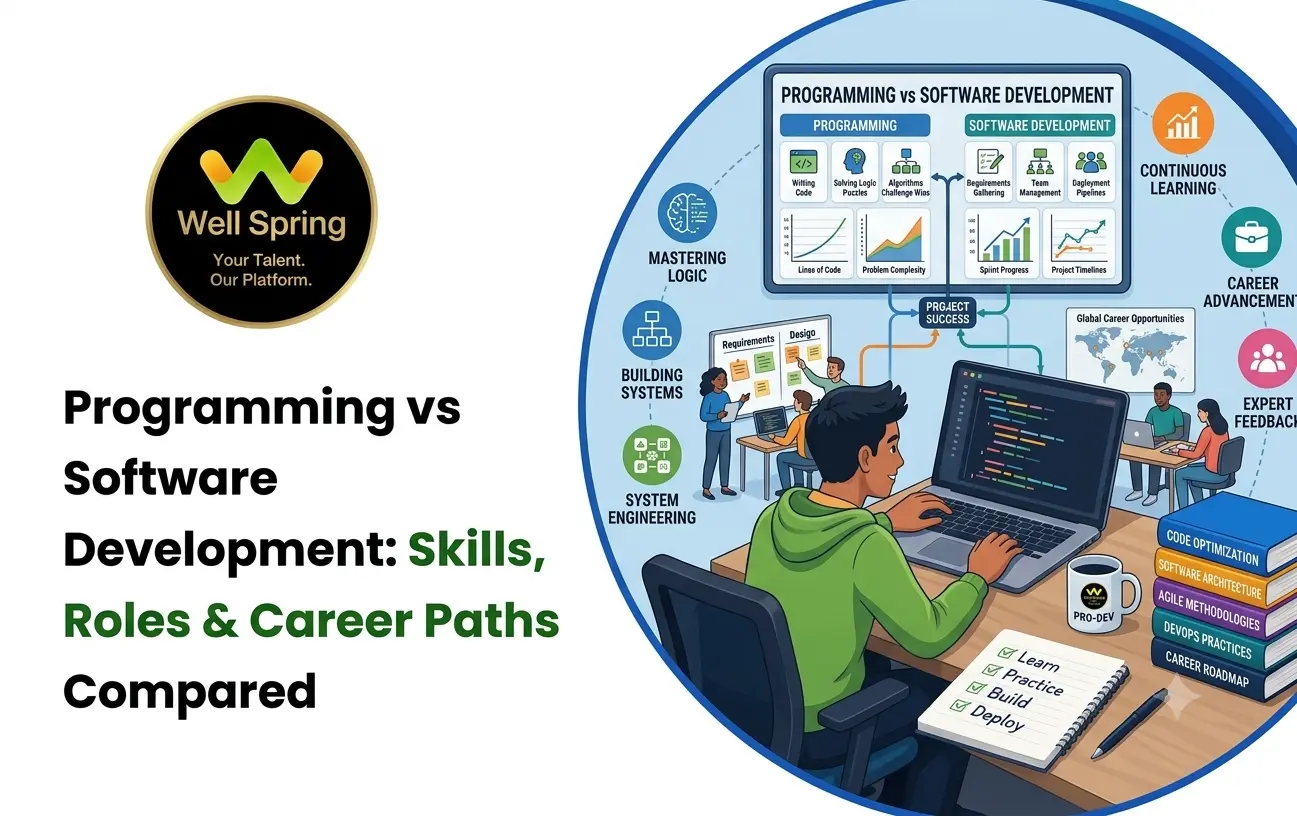 Programming vs Software Development: Skills, Roles & Career Paths Compared