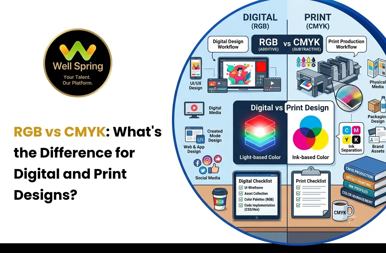 RGB vs CMYK: What's the Difference for Digital and Print Designs?
