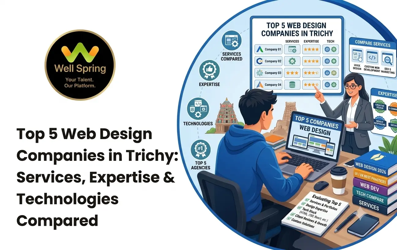 Top 5 Web Design Companies in Trichy: Services, Expertise & Technologies Compared
